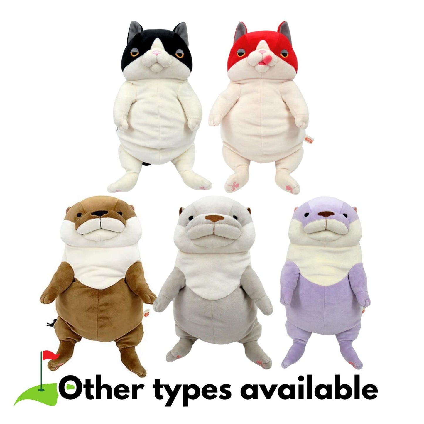 HACHIWARE Cat Black Color Plush Golf Driver Headcover – 460cc Compatible – Exclusive from Japan