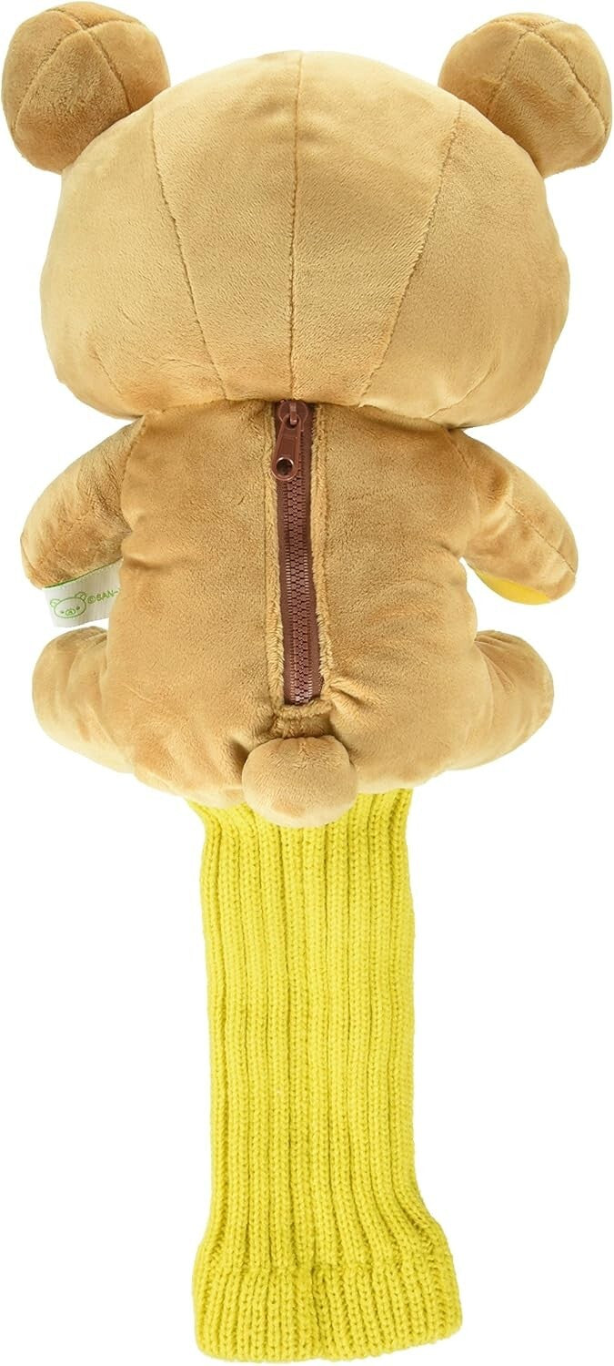 RILAKKUMA CHARACTOR Plush Golf Driver Headcover – 460cc Compatible – Exclusive from Japan