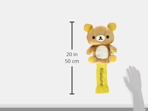 RILAKKUMA CHARACTOR Plush Golf Driver Headcover – 460cc Compatible – Exclusive from Japan
