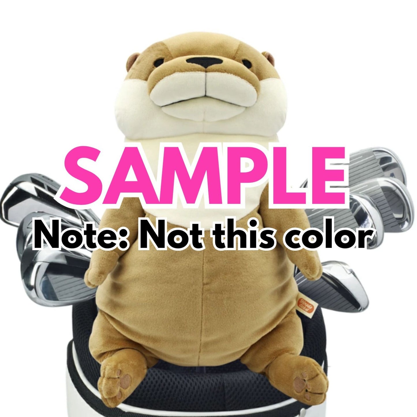 Otter Gray Color Plush Golf Driver Headcover – 460cc Compatible – Exclusive from Japan
