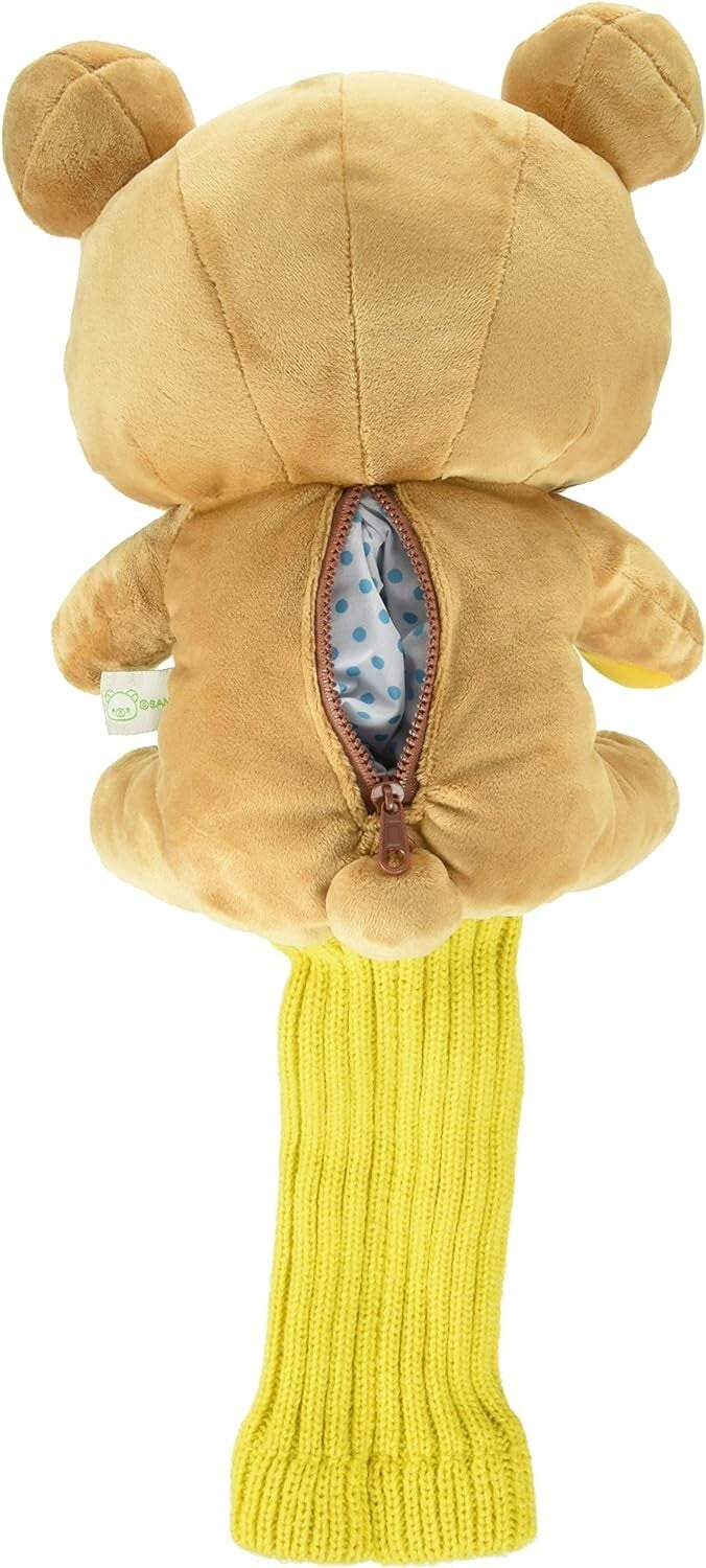 RILAKKUMA CHARACTOR Plush Golf Driver Headcover – 460cc Compatible – Exclusive from Japan