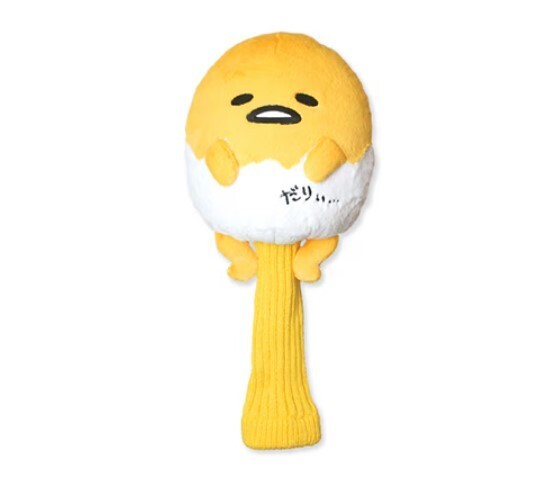 SANRIO GUDETAMA Plush Golf Driver Headcover – 460cc Compatible – Exclusive from Japan