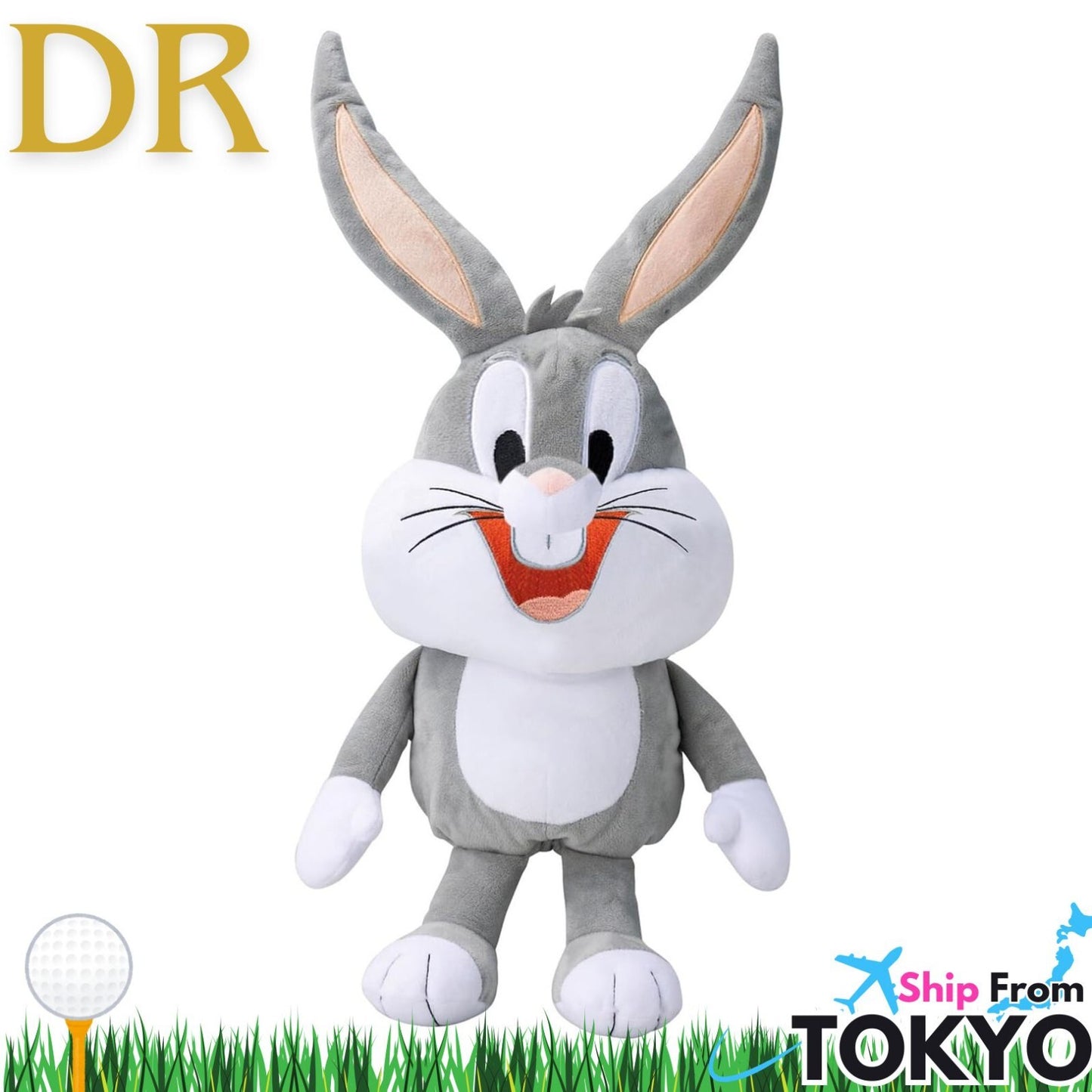 Bugs Bunny Plush Golf Driver Headcover – 460cc Compatible – Exclusive from Japan