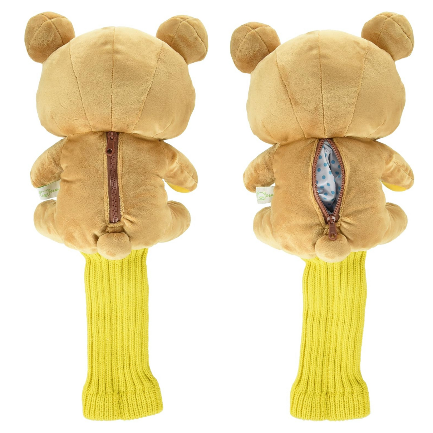 RILAKKUMA CHARACTOR Plush Golf Driver Headcover – 460cc Compatible – Exclusive from Japan