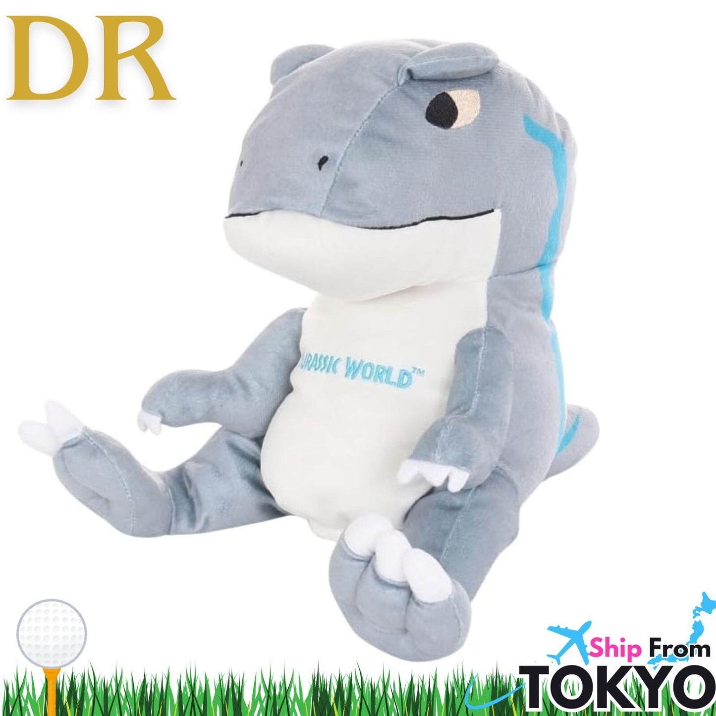 Jurassic World  Dinosaur Plush Golf Driver Headcover – 460cc Compatible – Exclusive from Japan