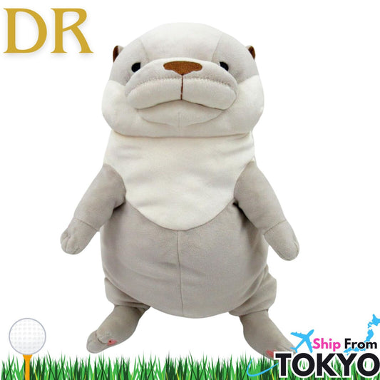 Otter Gray Color Plush Golf Driver Headcover – 460cc Compatible – Exclusive from Japan