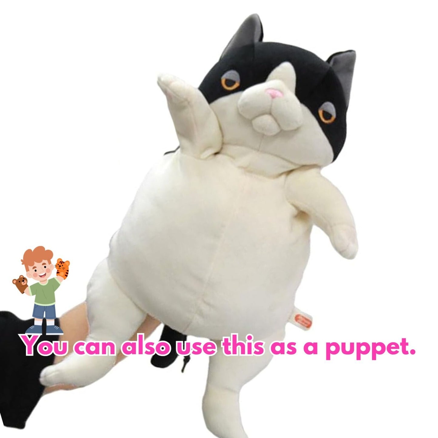 HACHIWARE Cat Black Color Plush Golf Driver Headcover – 460cc Compatible – Exclusive from Japan