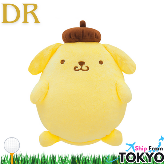 SANRIO POMPOMPURIN Plush Golf Driver Headcover – 460cc Compatible – Exclusive from Japan