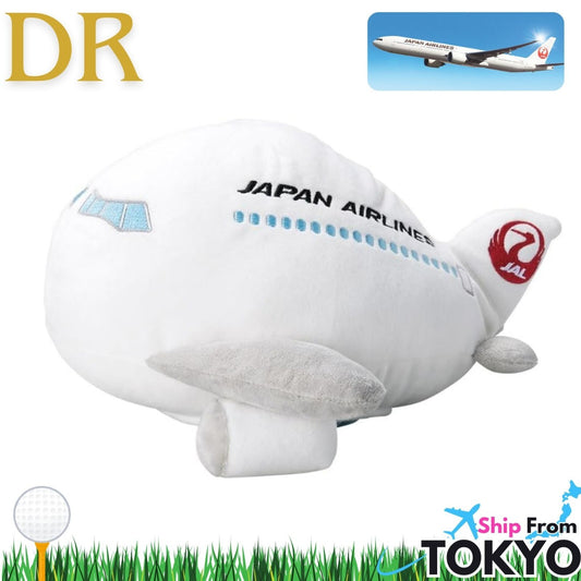 JAL Airplane Plush Golf Driver Headcover – 460cc Compatible – Exclusive from Japan