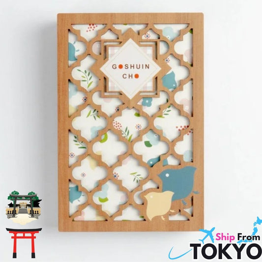 Wooden Cutout Goshuin Art Book – Bird Motif