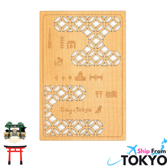 Wooden Cutout Goshuin Art Book – Tokyo