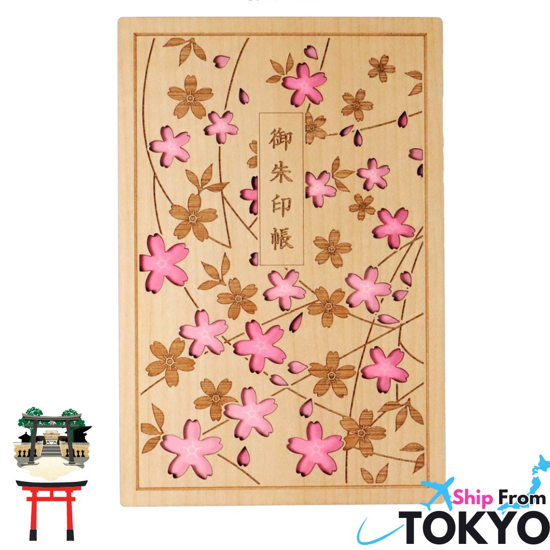 Wooden Cutout Goshuin Art Book – Sakura
