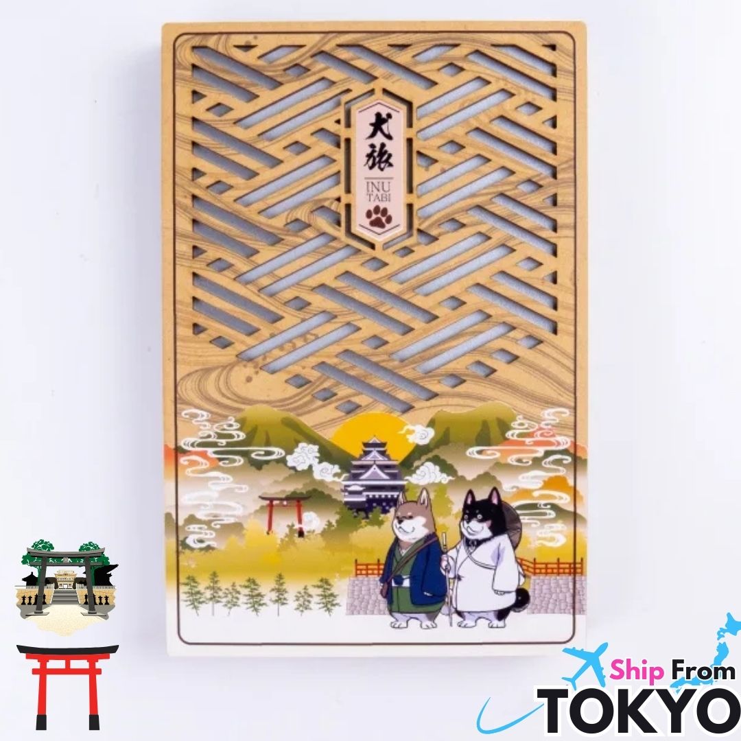 Wooden Cutout Goshuin Art Book – Travel Dog Adventure