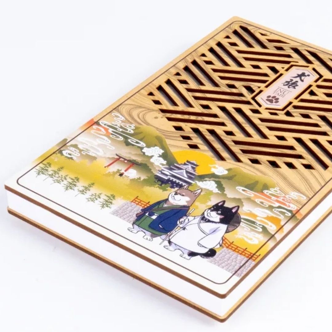 Wooden Cutout Goshuin Art Book – Travel Dog Adventure