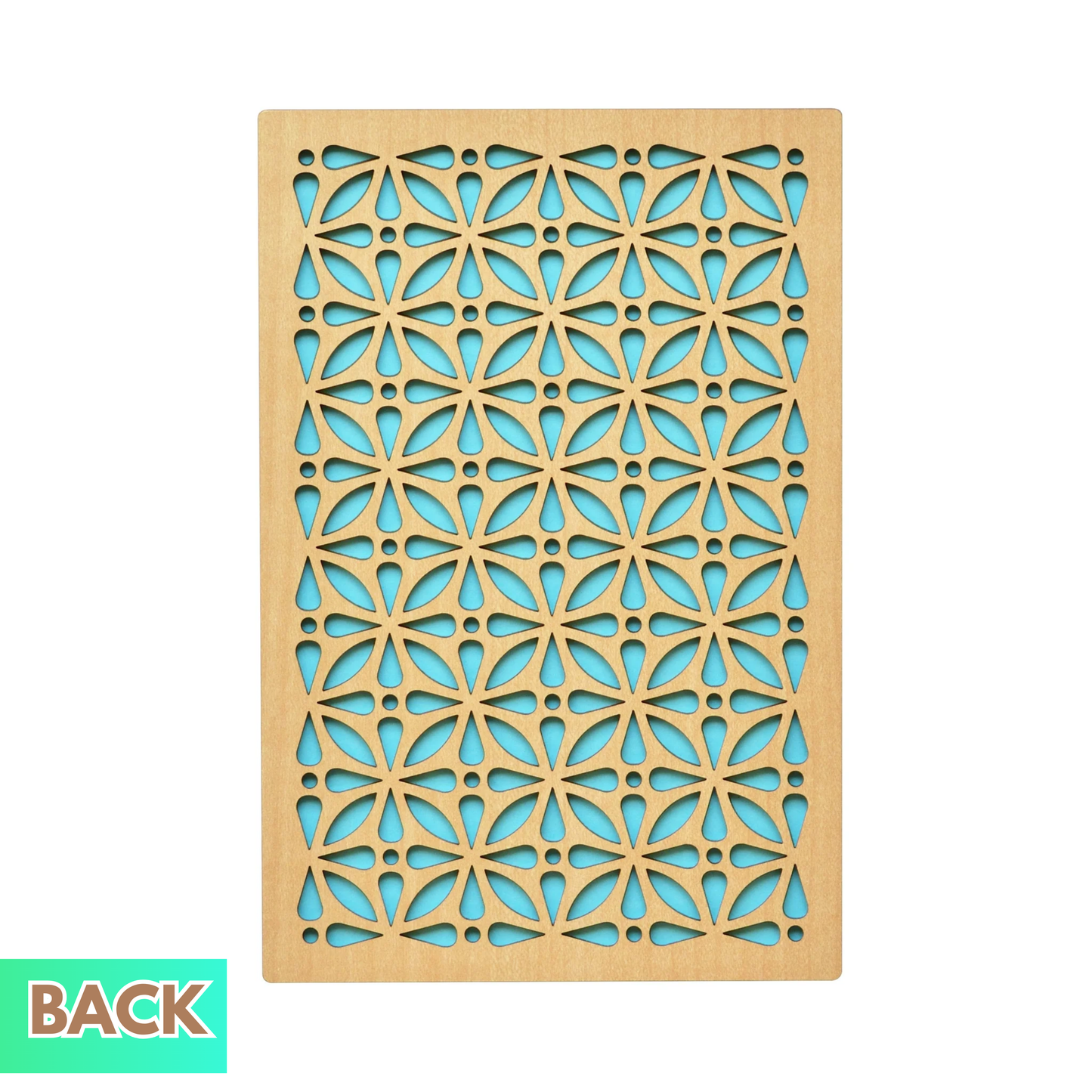 Wooden Cutout Goshuin Art Book – Pastel Blue