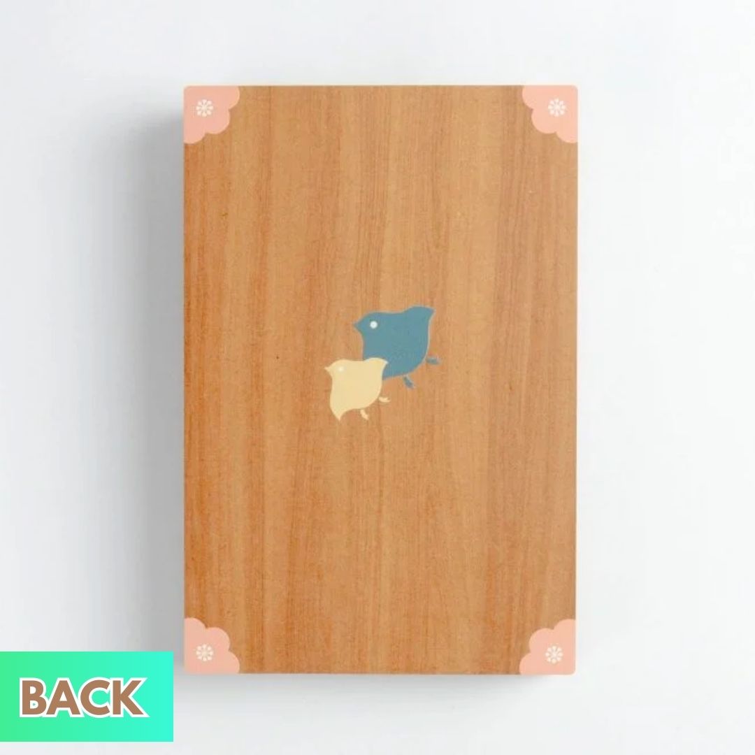 Wooden Cutout Goshuin Art Book – Bird Motif