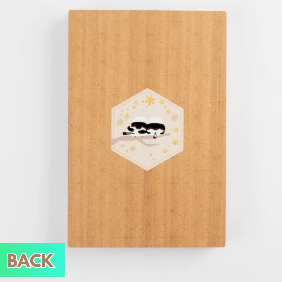 Wooden Cutout Goshuin Art Book – Shimaenaga Green