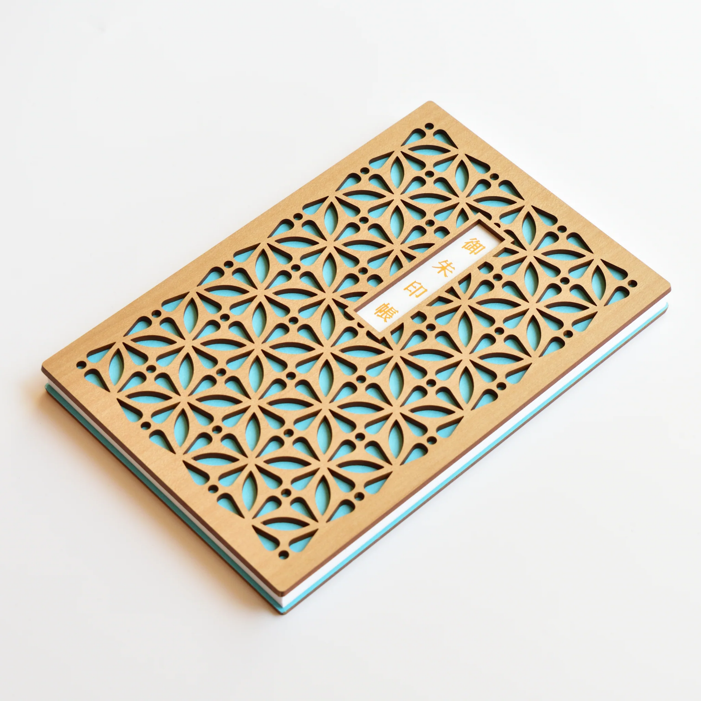 Wooden Cutout Goshuin Art Book – Pastel Blue