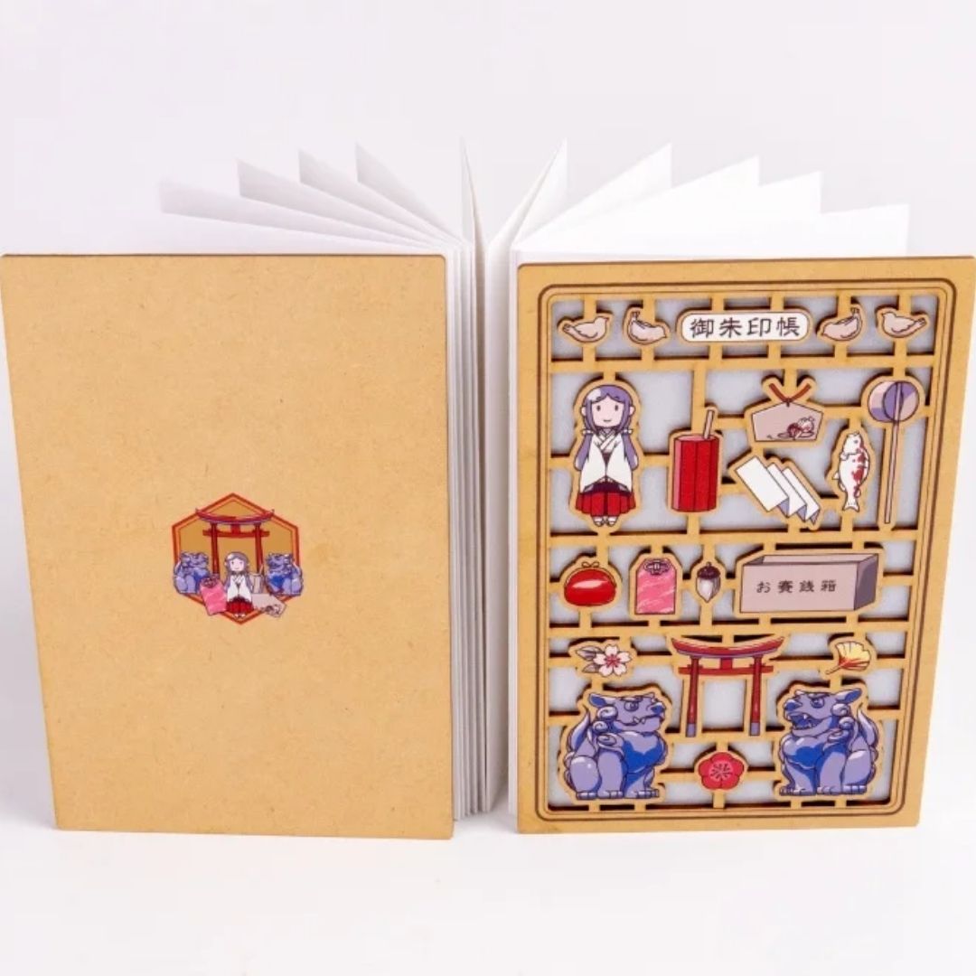 Wooden Cutout Goshuin Art Book – Shrine Game Style
