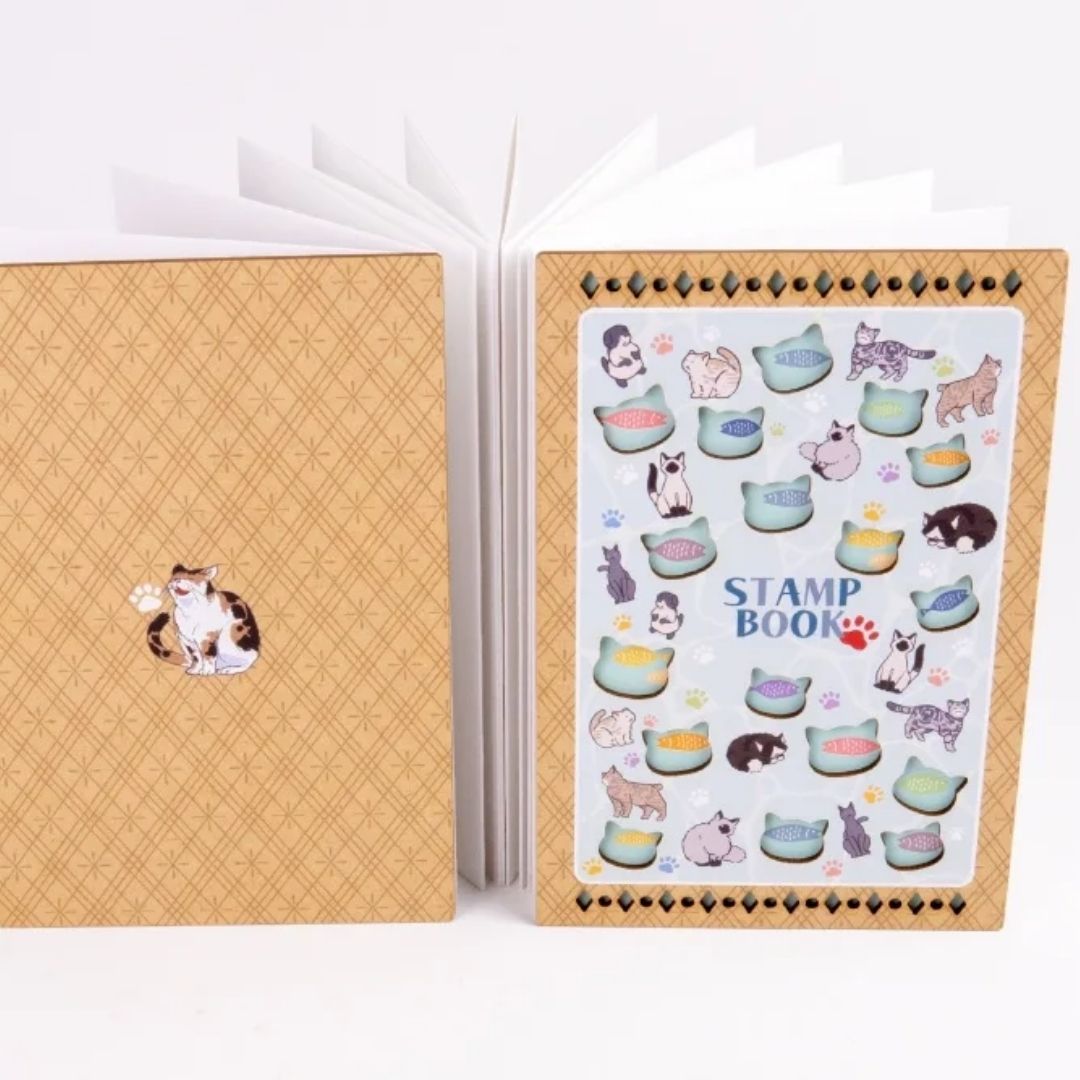 Wooden Cutout Goshuin Art Book – Cat Silhouette