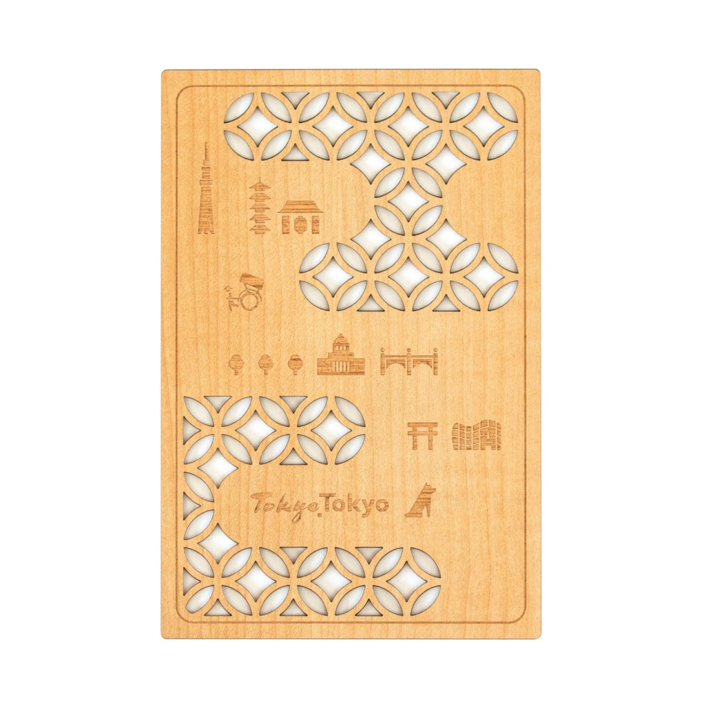 Wooden Cutout Goshuin Art Book – Tokyo